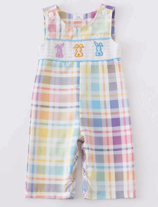 Rainbow Easter Bunny Smocked Jonjon