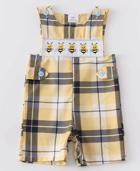Plaid Honeybee Smocked Jonjon