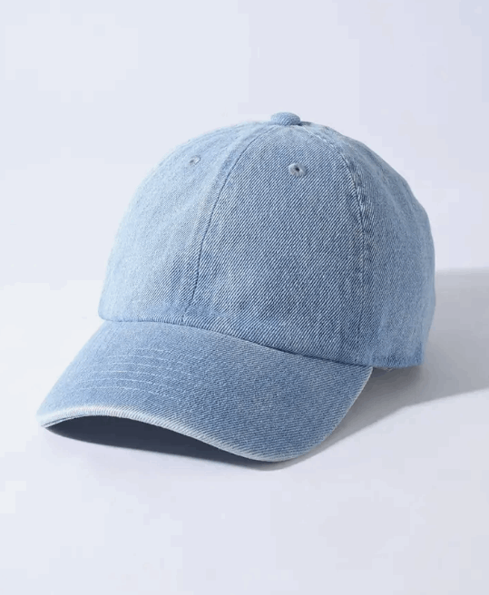 Kids Light Denim Cotton Baseball Cap