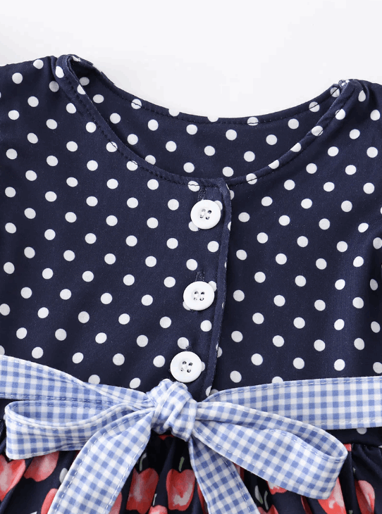 Back to School Apple Ruffle Dress