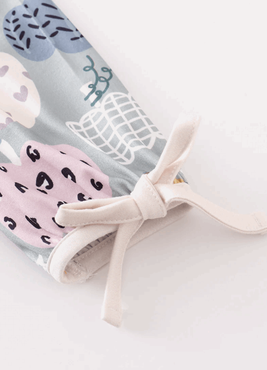 Pumpkin print girl dress