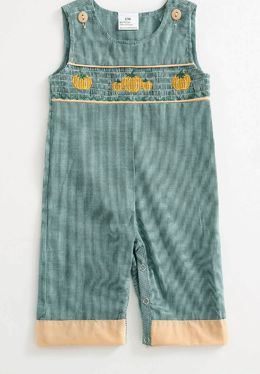 Green pumpkin smocked jonjon