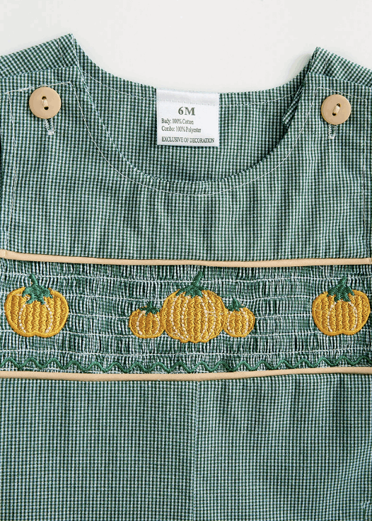 Green pumpkin smocked jonjon