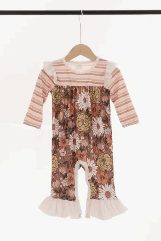 Fall Pumpkin Baby Romper