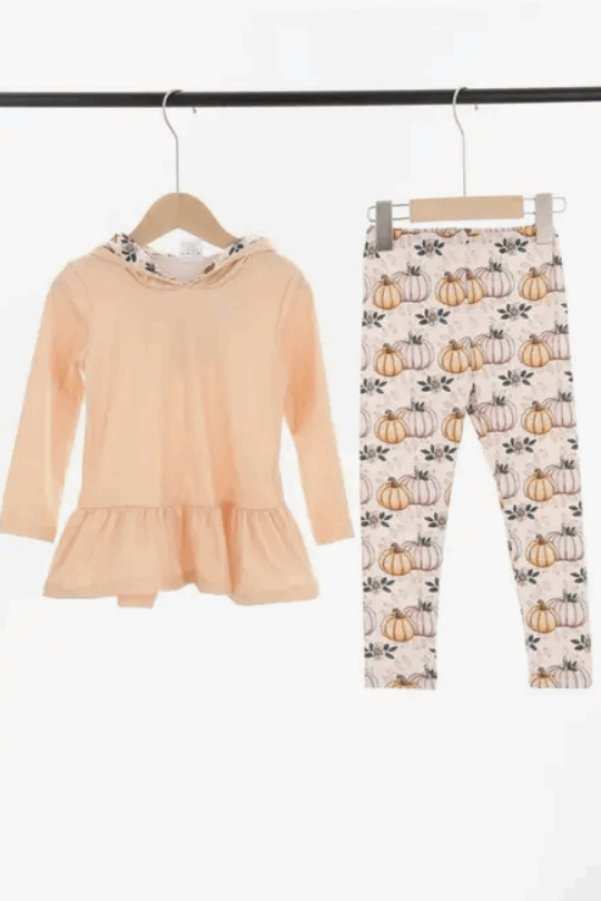 Kids Hoodie Floral Legging Set