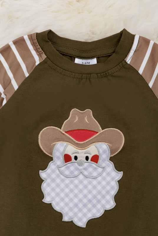Cowboy Santa Boy Romper