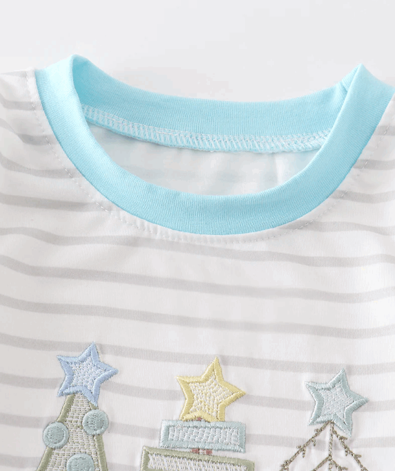 Embroidered Tree Bubble Romper