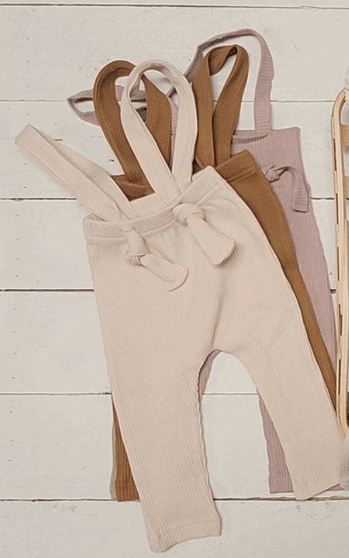 Baby Knotted Cream Suspenders