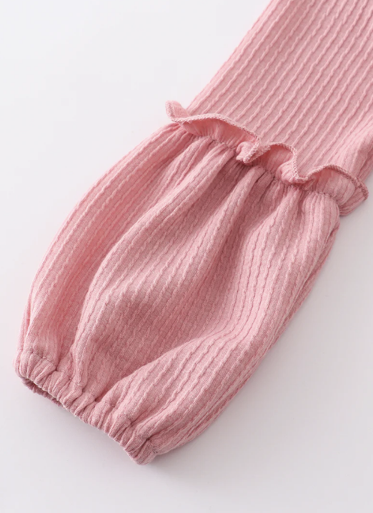 Blush Puff Sleeve Dress
