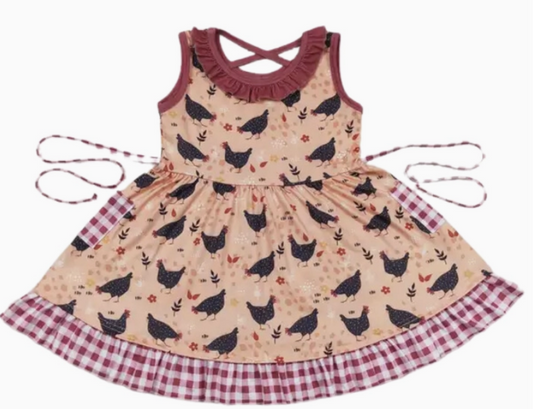 Plaid Chicken Dress