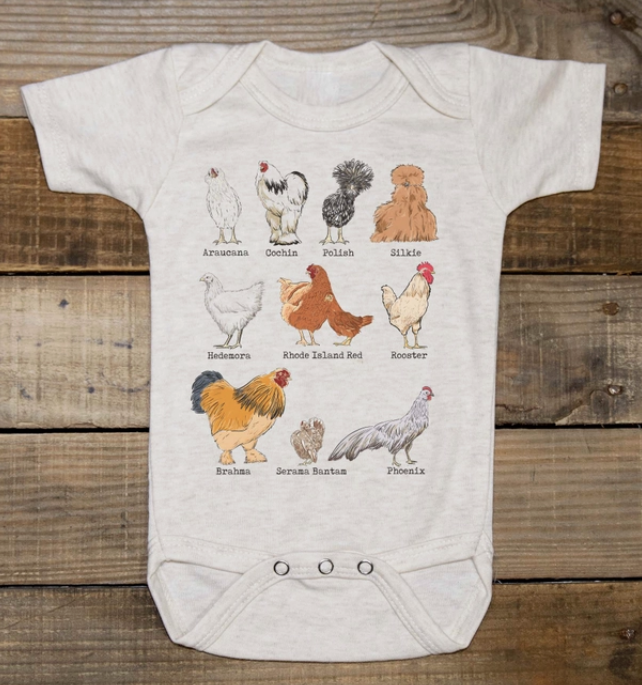 Chicken Breeds Onesie