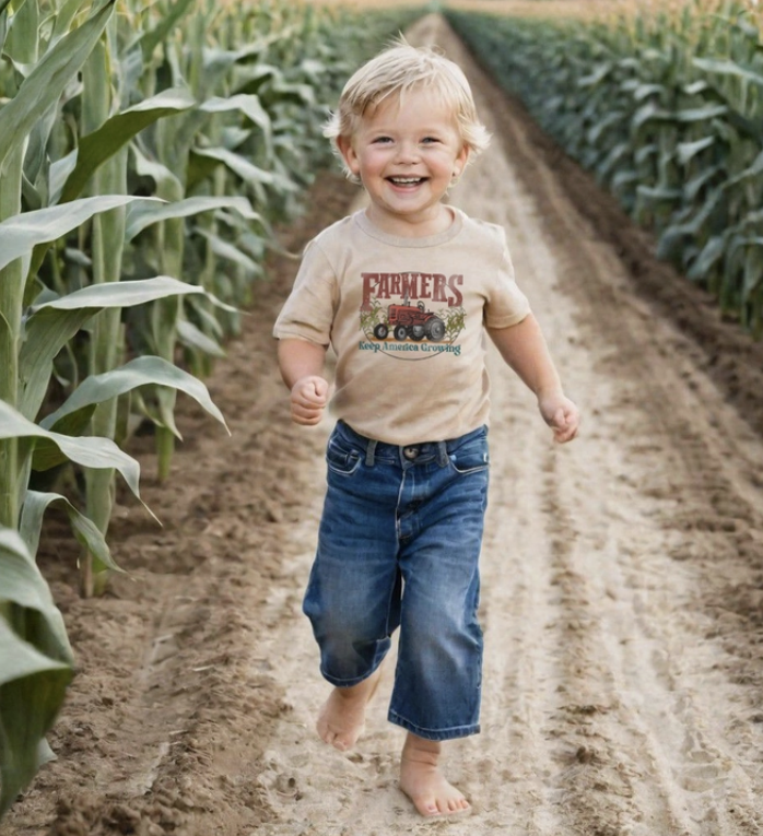 Tractor Farmer Short-Sleeve