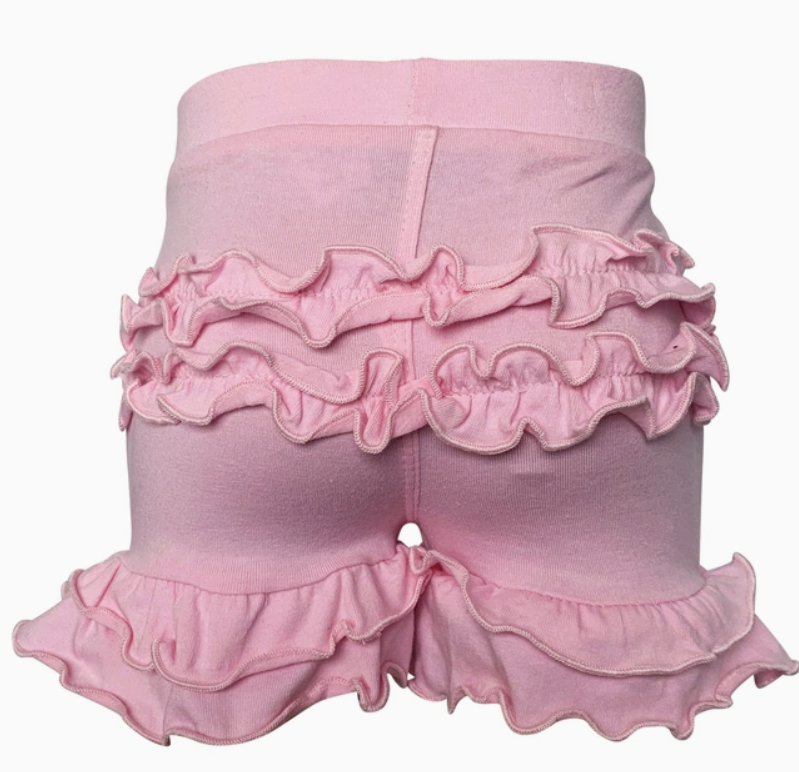 Pink Ruffle Shorts