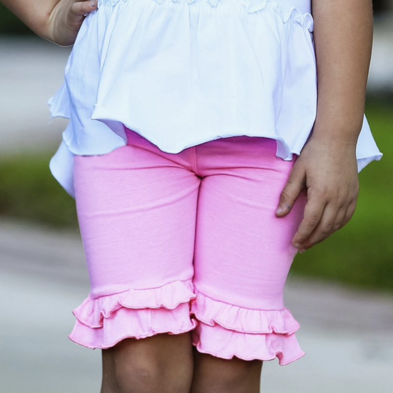 Pink Ruffle Shorts