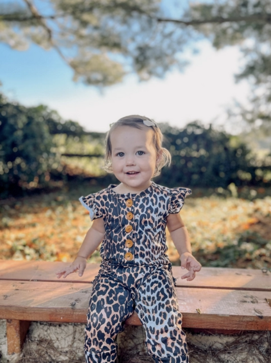 Leopard Ruffle Jumpsuit