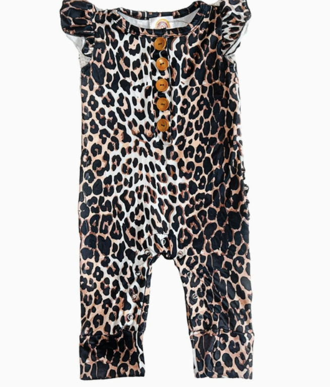 Leopard Ruffle Jumpsuit