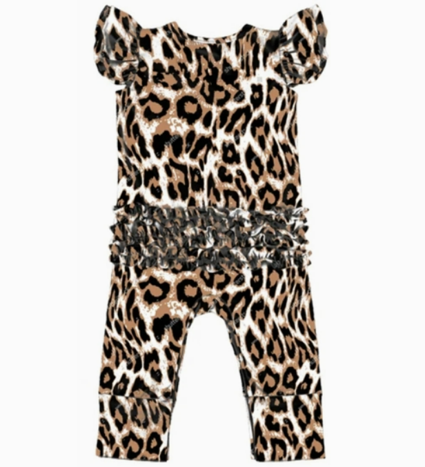 Leopard Ruffle Jumpsuit