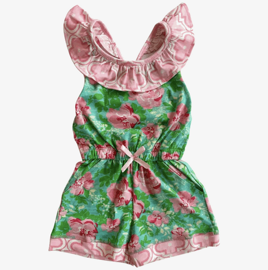 Shabby Spring Floral Romper