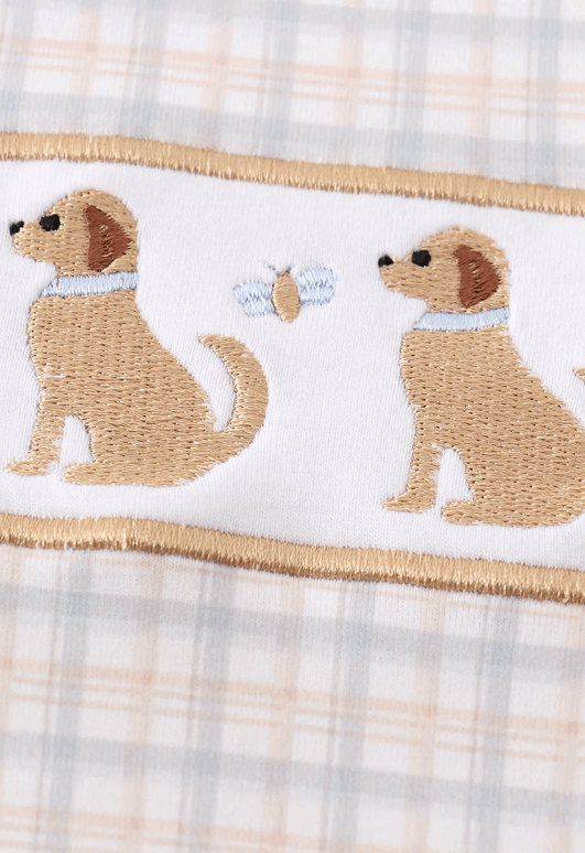 Brown Dogs Embroidered JonJon