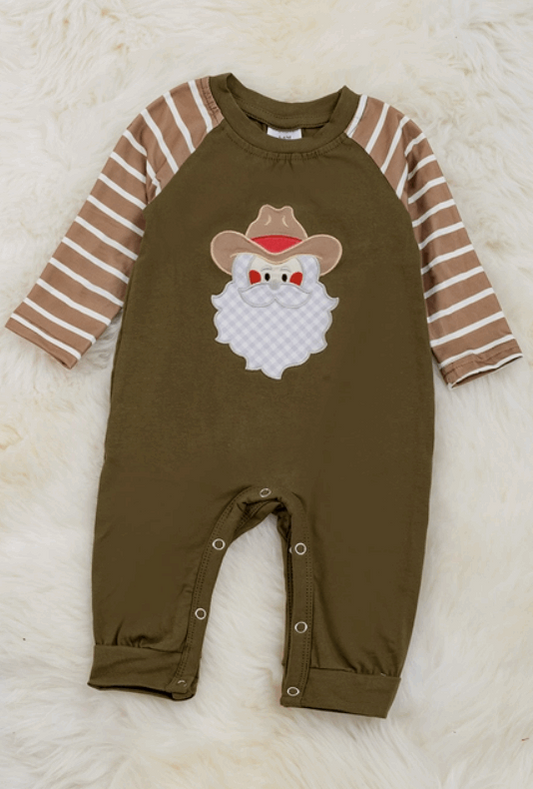 Cowboy Santa Boy Romper
