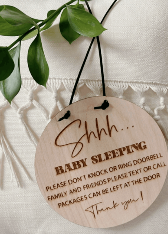 Shh Baby Sleeping Sign