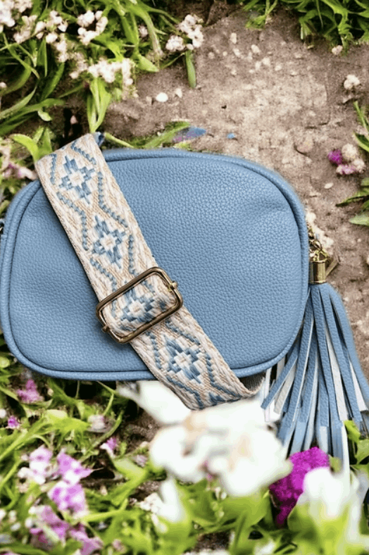 Dusty Blue Crossbody Satchel - Girls