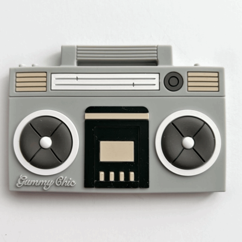 Boom Box Silicone Teether - Multiple Colors