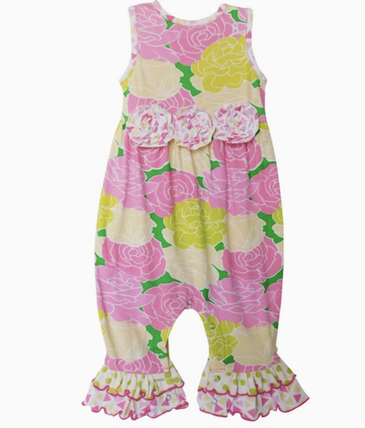 Toddler Floral Ruffle Romper